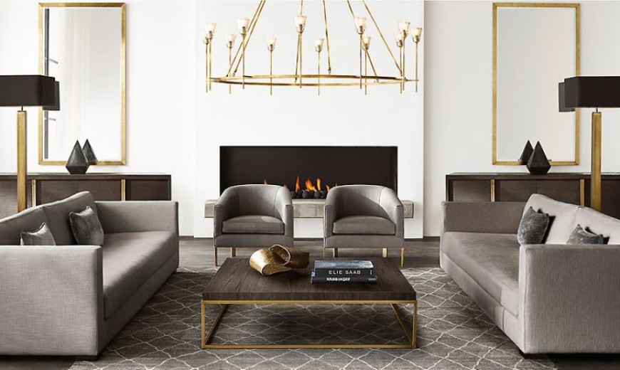 New Brass Furniture and Decor from RH Modern