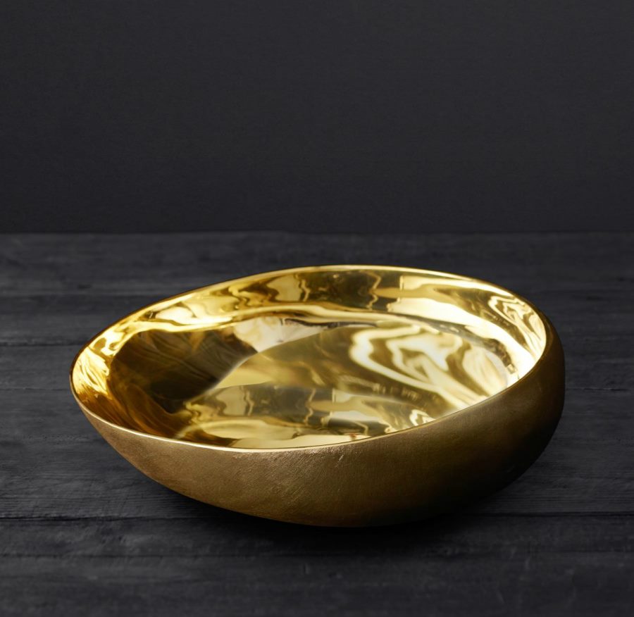 Brass offering bowl from RH Modern