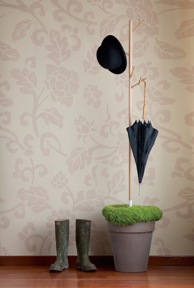 Coat racks from Teracrea can be placed in any planter