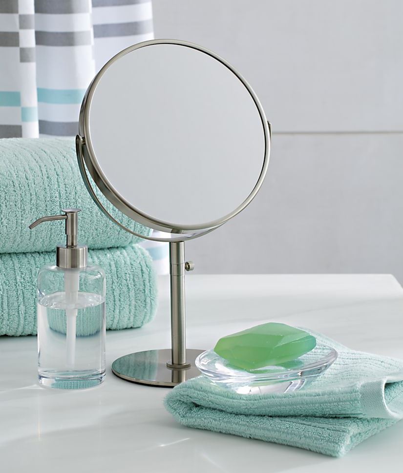 Double-sided vanity mirror from Crate & Barrel