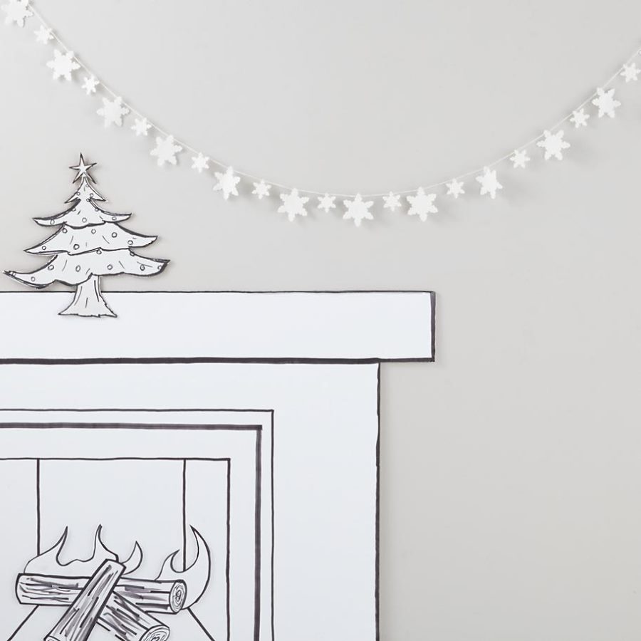 Felt snowflake garland from The Land of Nod