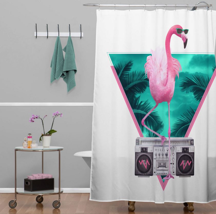 Flamingo shower curtain