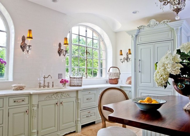 French Country Style Offers A Perfect Starting Point For A Fabulous Shabby Chic Kitchen 650x467 
