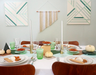 A Modern Thanksgiving Table Idea