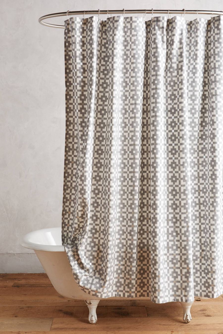 Geo shower curtain from Anthropologie