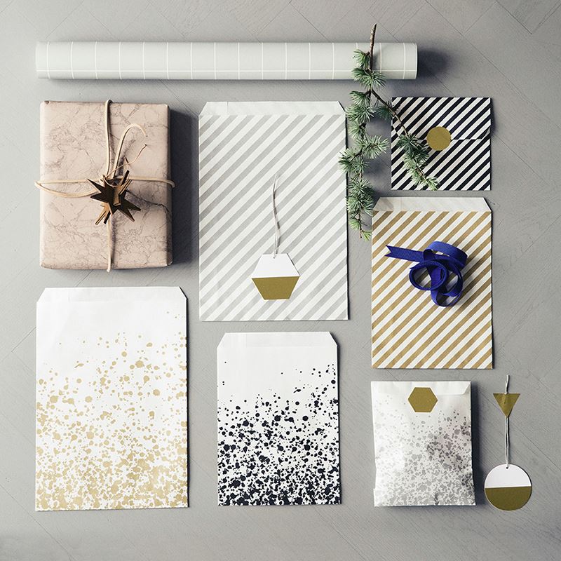 Geometric gift tags from ferm LIVING