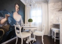 Giant-custom-painting-takes-over-the-ambiance-of-the-dining-room-217x155
