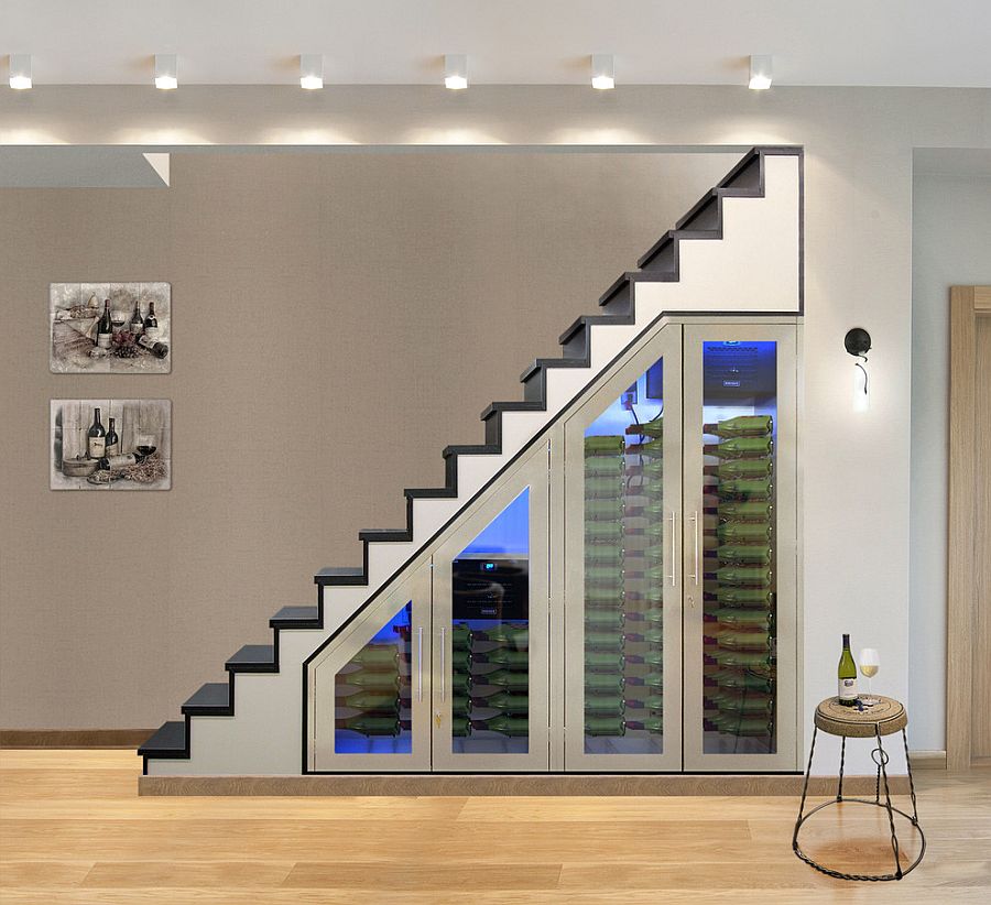 Garage / Basement Shelving + Bonus Wine/Liquor Under Stairs Storage