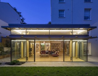 Glassy Modern Extension Rejuvenates Georgian House in London