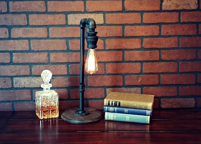 Industrial table lamp from Illuminology on Etsy