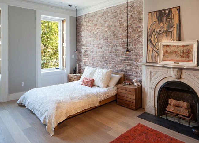 50 Delightful and Cozy Bedrooms with Brick Walls | Decoist