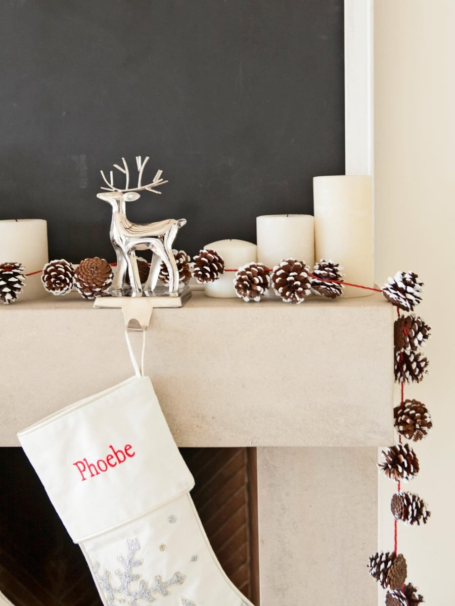 Pinecone garland from HGTV