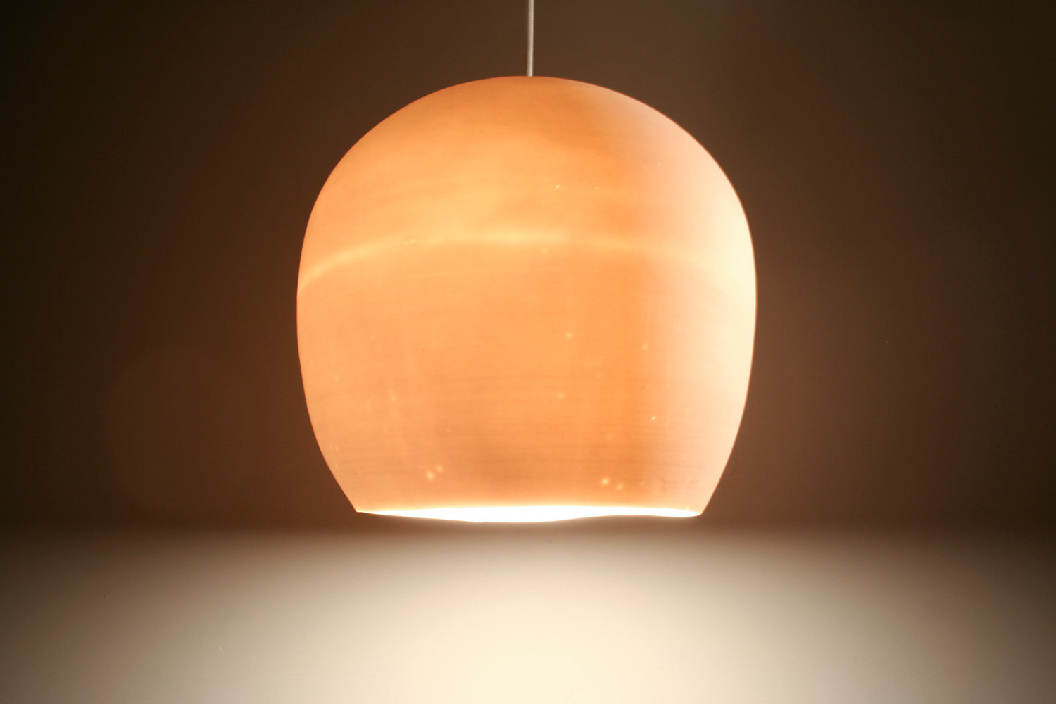 Porcelain egg pendant light from Etsy shop lightexture