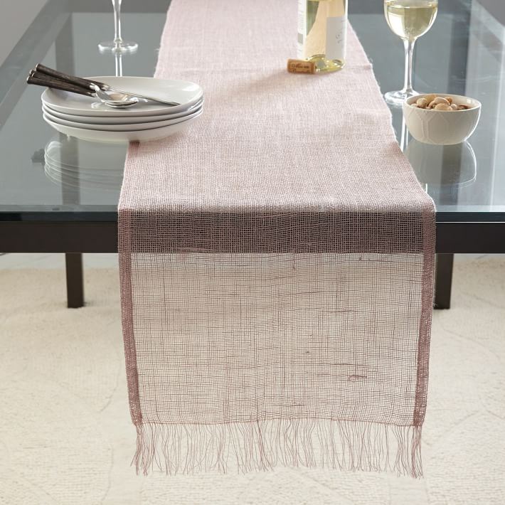 Rosy table runner from West Elm