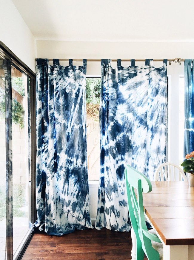 Shibori curtains