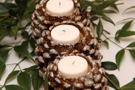 17 Easy DIY Holiday Candle Holders