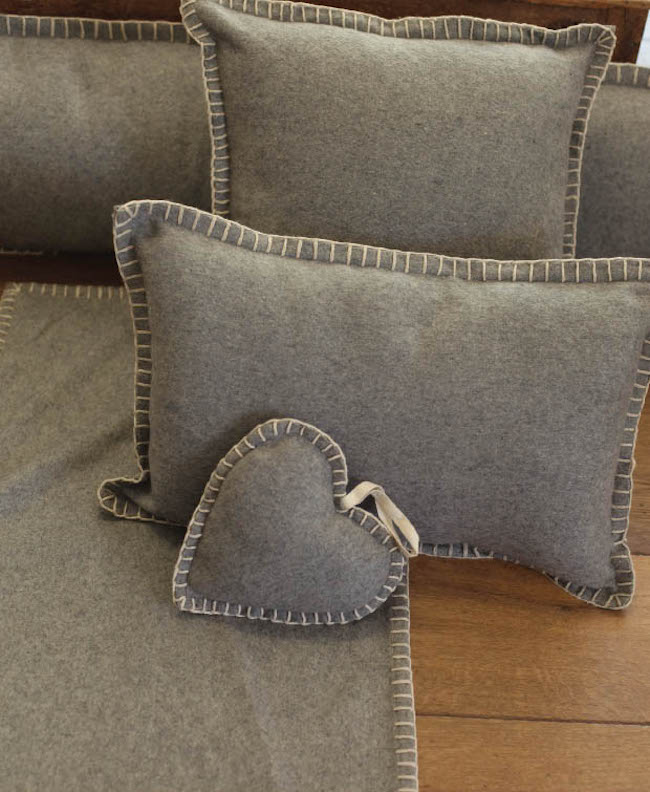 Simple yet soft gray Scandinavian pillows