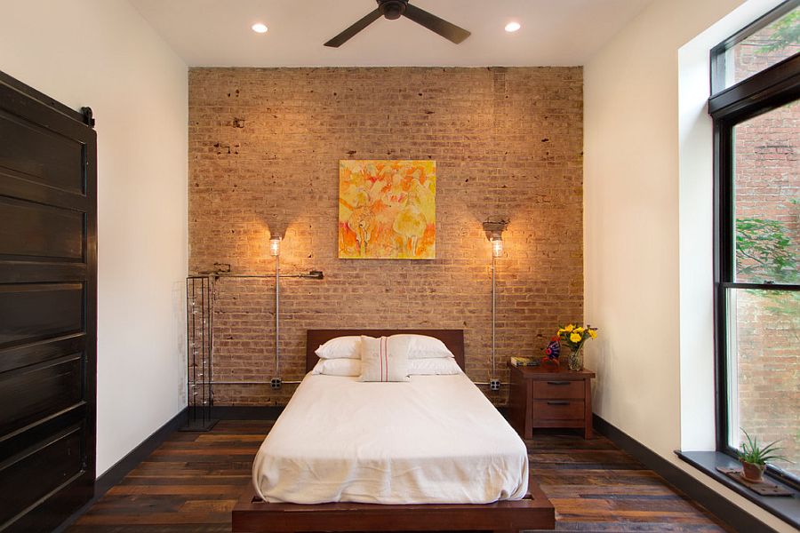 Simplicity and understated decor fashion a relaxing, industrial bedroom [Design: Bennett Frank McCarthy Architects]