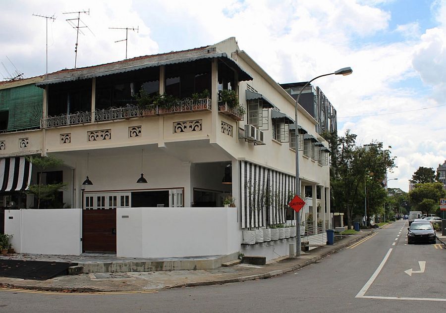 Six decade old terrace home in Singapore gets a modern makeover