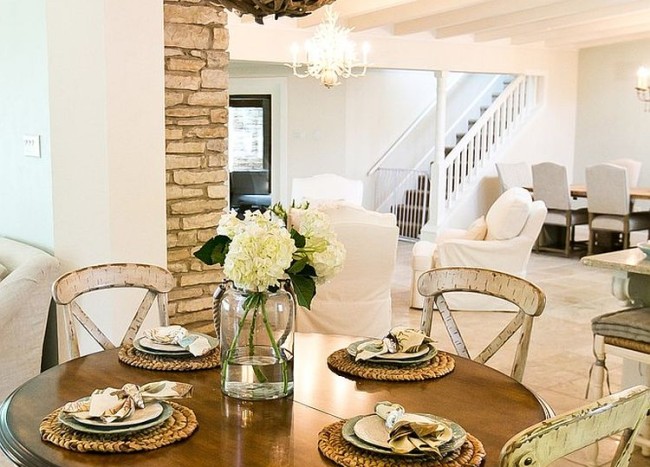 rustic shabby chic dining room