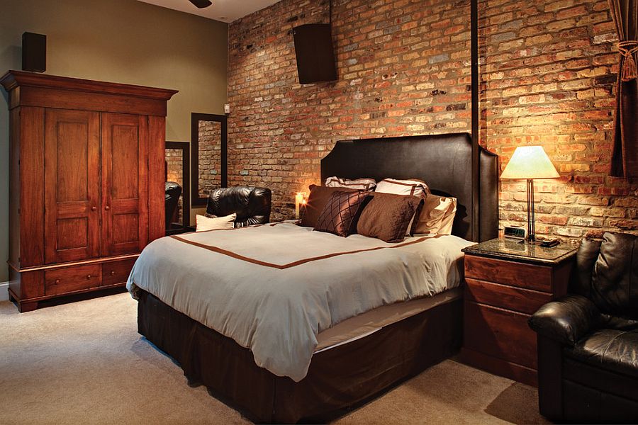 Brick impressive bedrooms digsdigs