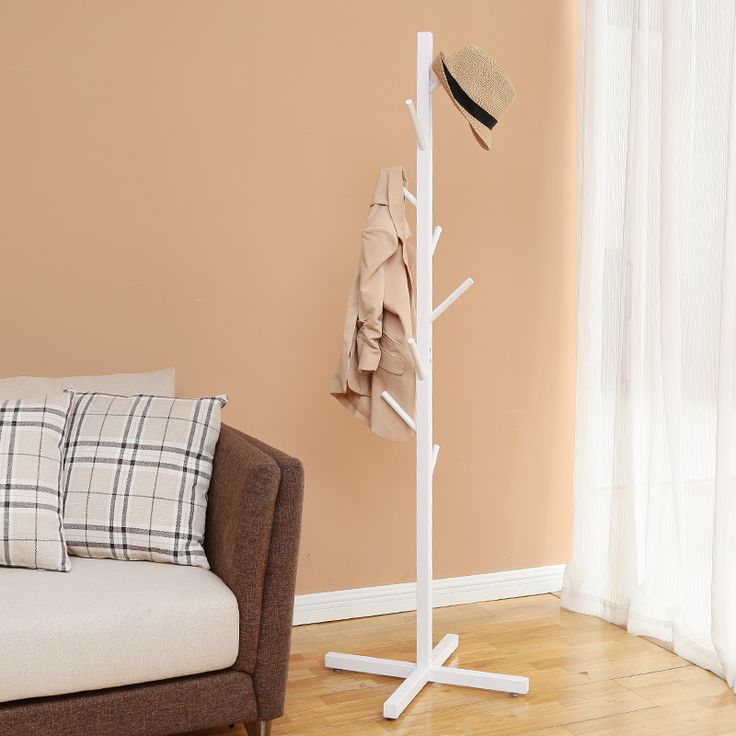 white tree coat rack