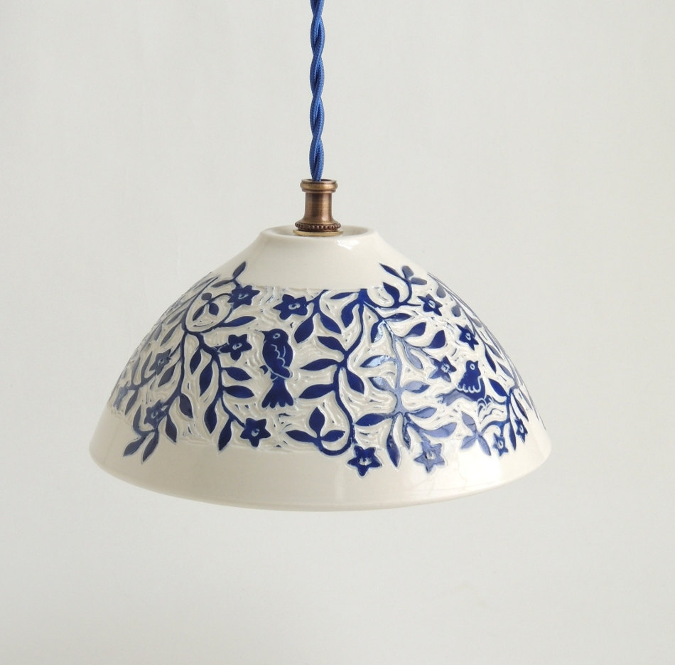 porcelain hanging lamp