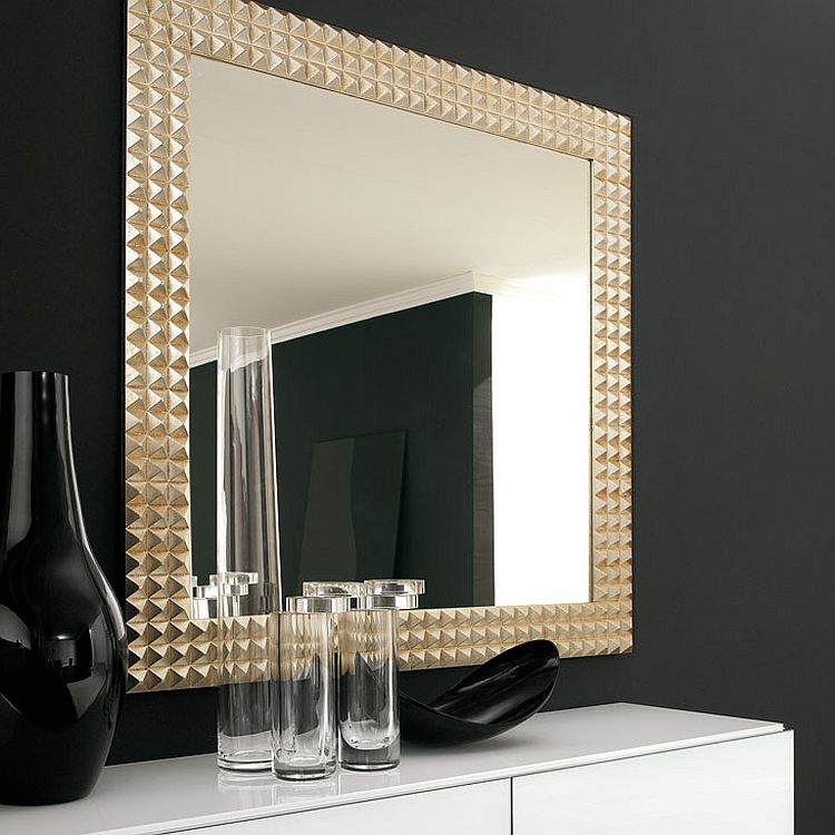 A mirror that is perfect for the glamorous bathroom or bedroom