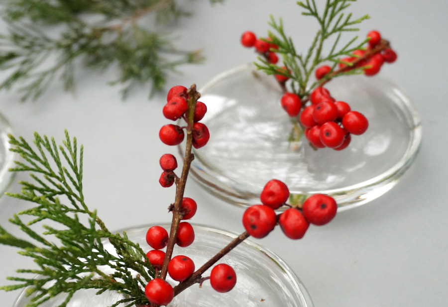 Berries and greenery