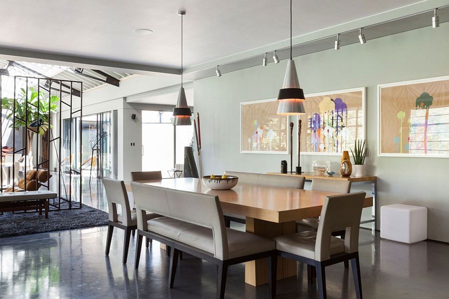 Bright and beautiful dining area connected with the open plan living space