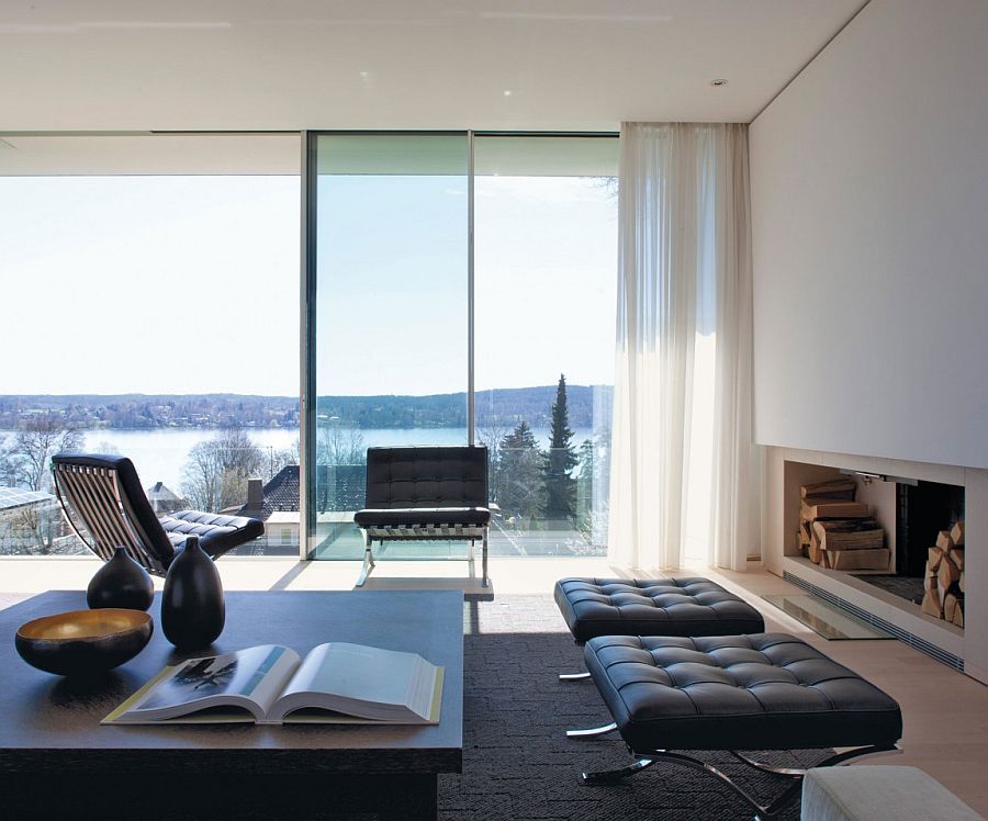 Captivating view of Lake Starnberg from the living space of House S