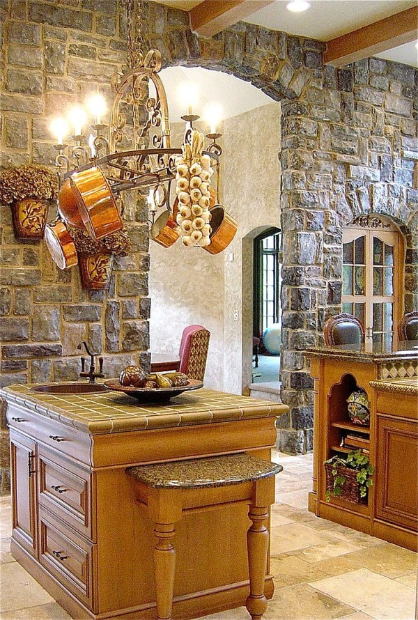 56 Inspiring interior stone wall kitchen With Many New Styles