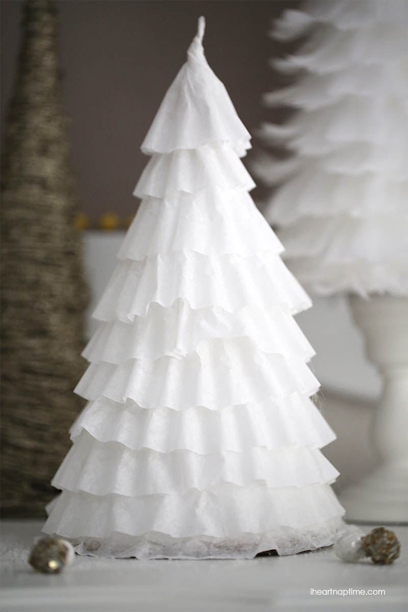 Coffee filter tree for a Frozen party
