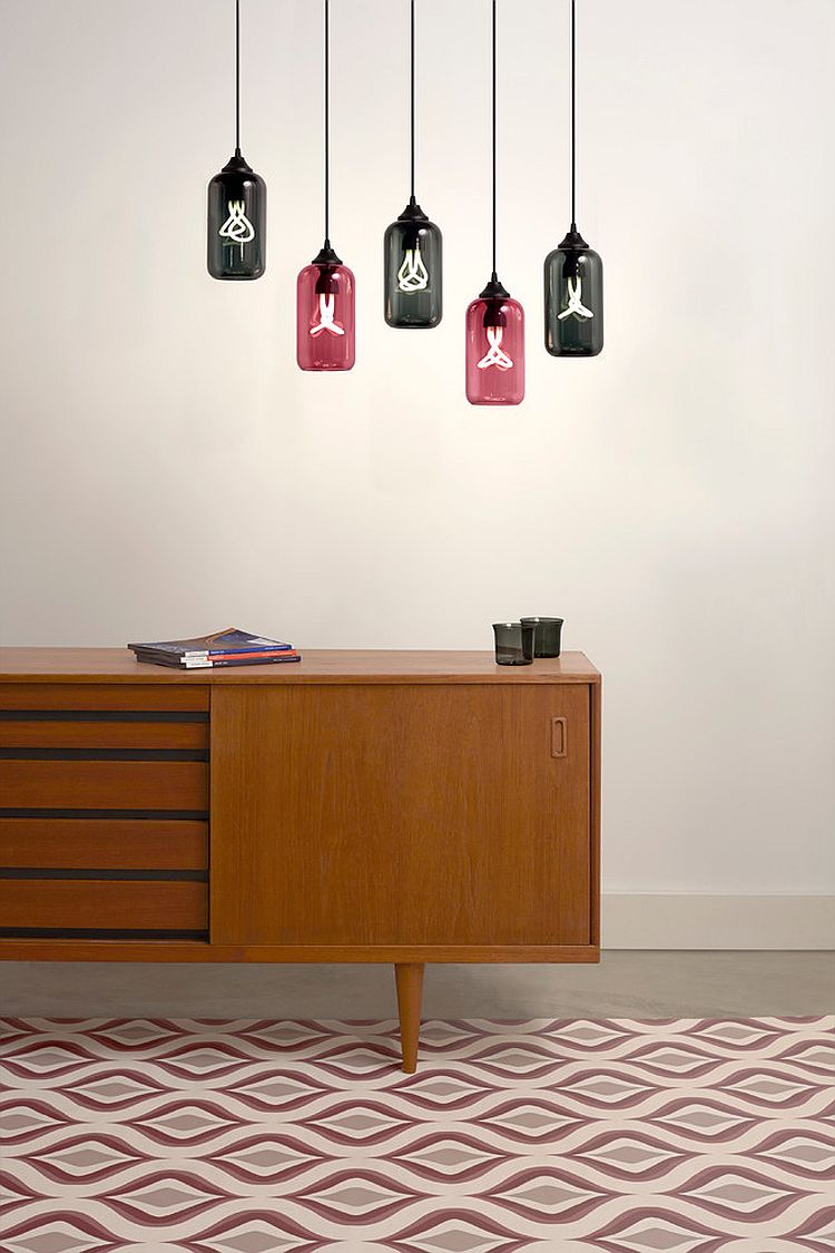 Colorful pendant lights from Niche Modern