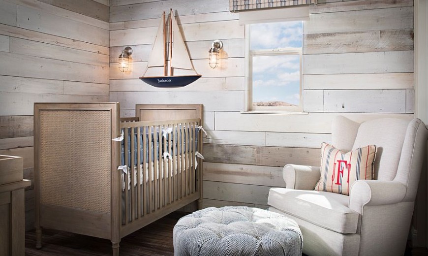 woodsy themed baby room
