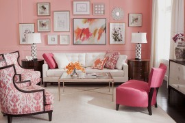 20 Classy and Cheerful Pink Living Rooms