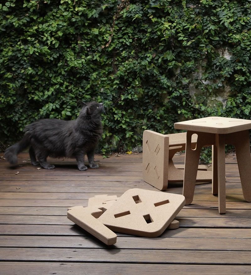 Cork Children’s stool by PLYco