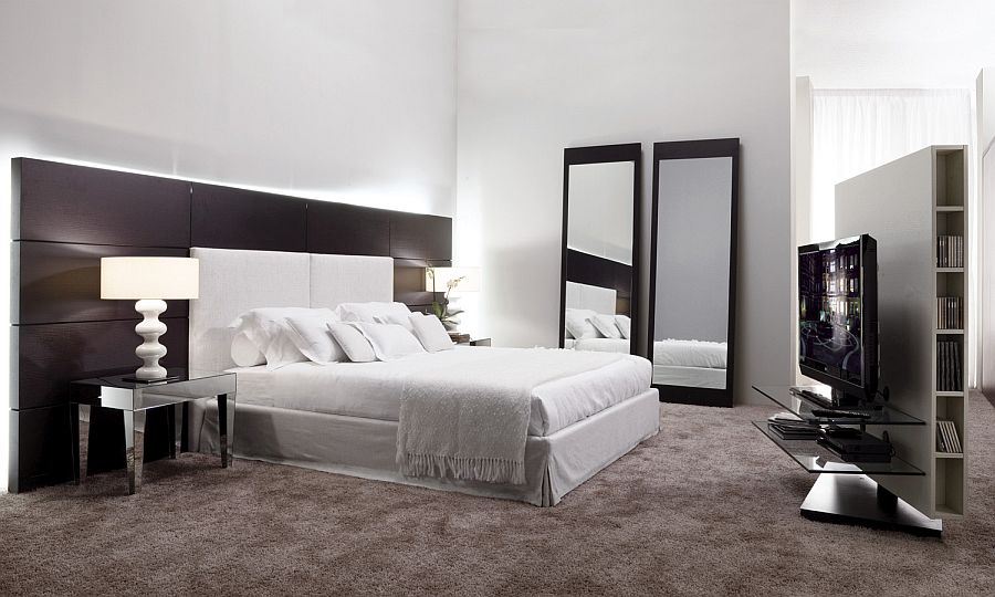 Cozy and modern bed from Porada with Hotel-inspired design