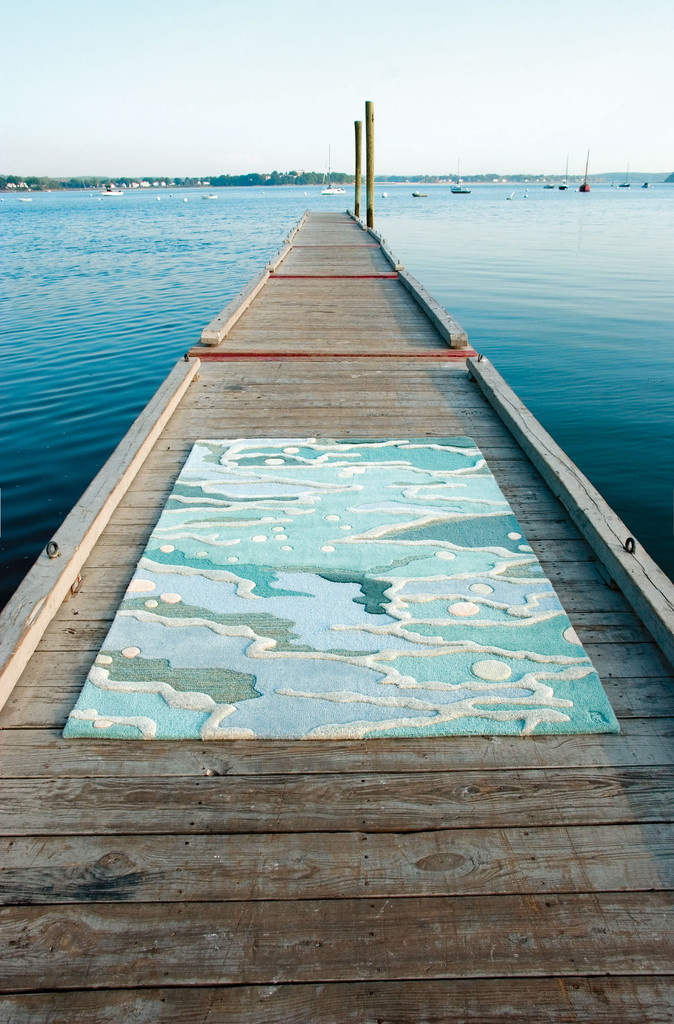 Dreamy ocean-motif rug from Angela Adams