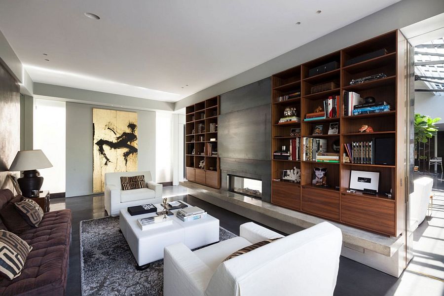 Fabulous artwork and custom decor add to the glitter of the London penthouse for rent