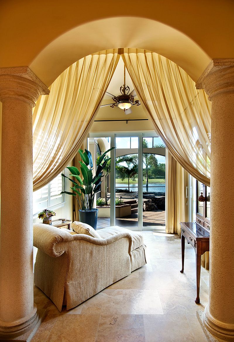 Fabulous sunroom of luxurious Mediterranean Villa in Miami