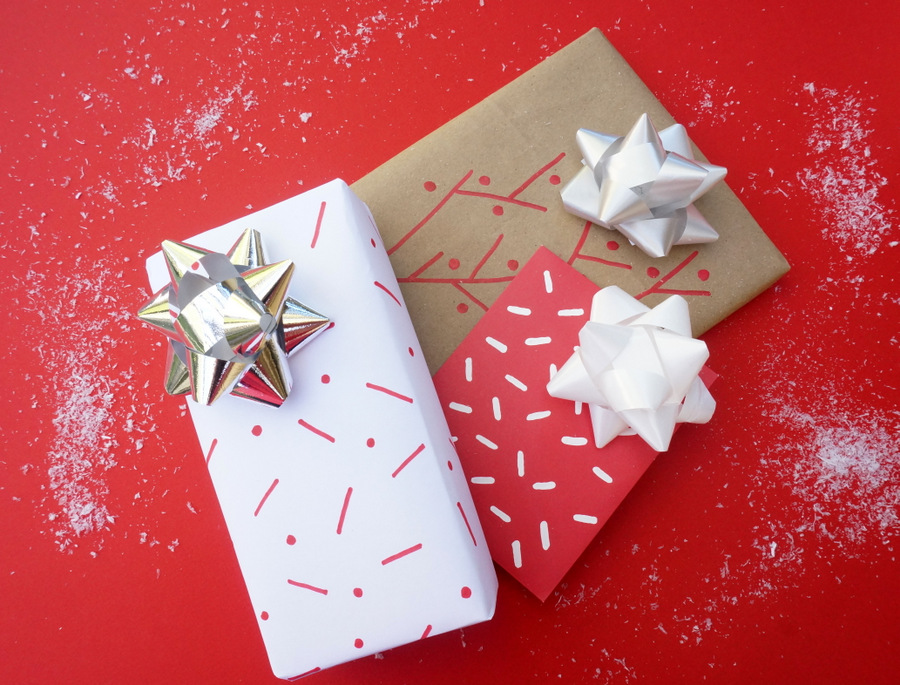 Festive gift wrap designs