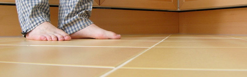 Gleaming floor with clean grout