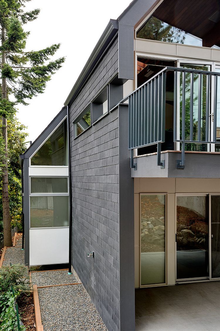 Gray exterior combines a modern hue with classic form