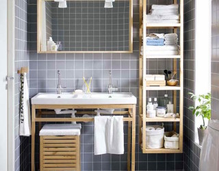 15 Exquisite Bathrooms That Make Use of Open Storage