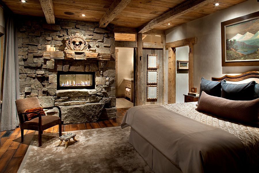 25 Bedrooms that Celebrate the Textural Brilliance of Stone Walls