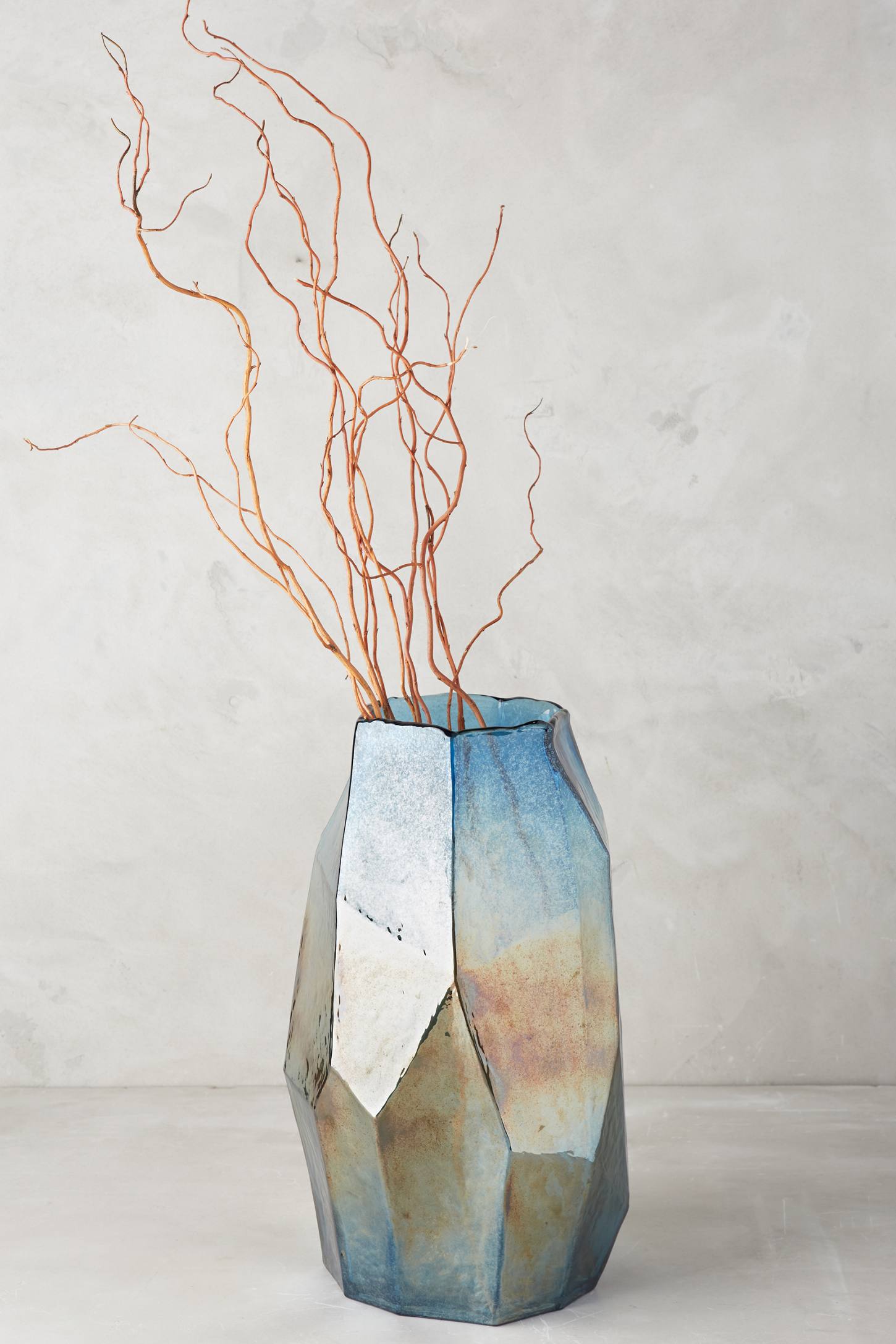 Iridescent angular vase from Anthropologie