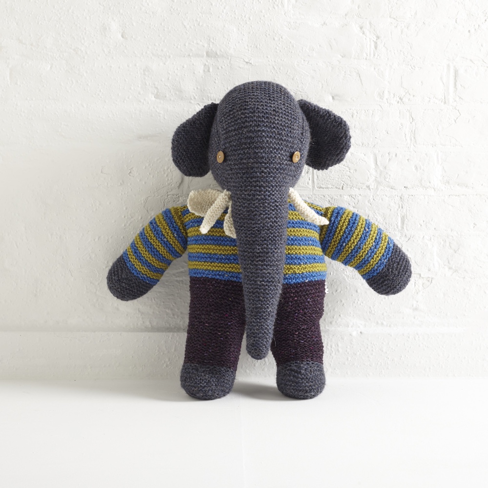Knitted Elephant by Lighthouse Knitwear