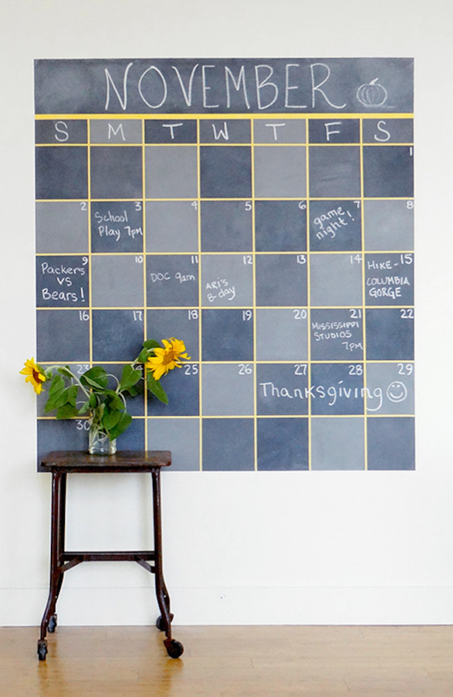14 Fun Chalkboard Calendar Ideas to Kick Off the New Year Decoist