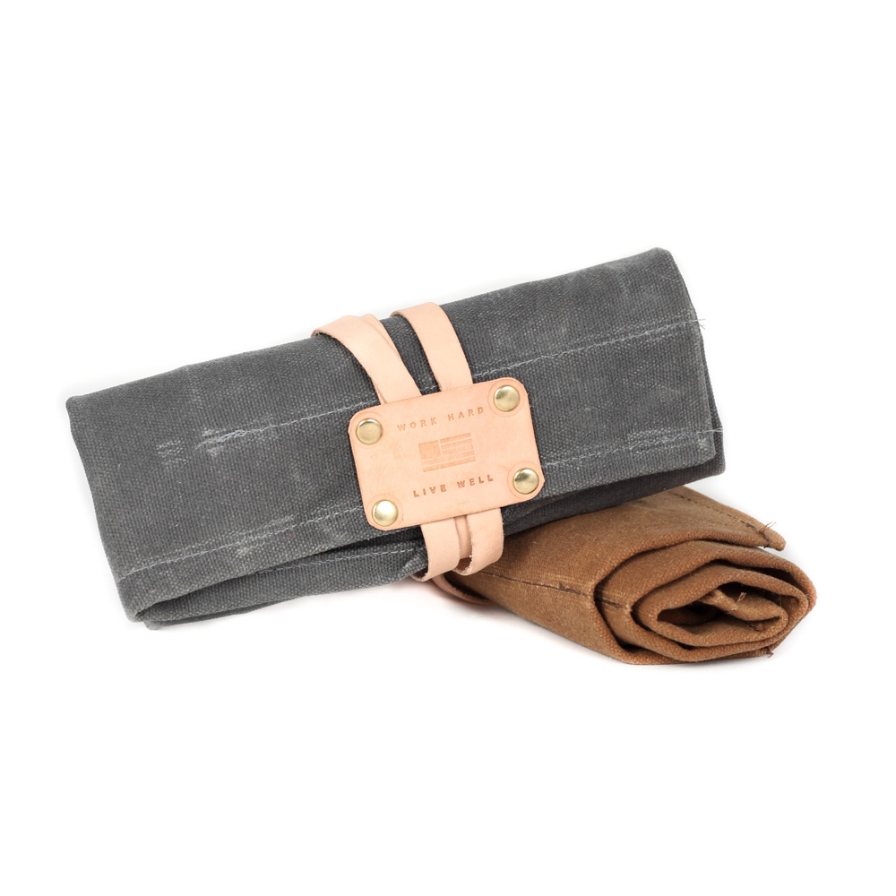 Manreday Mercantile Large Waxed Canvas Tool Roll